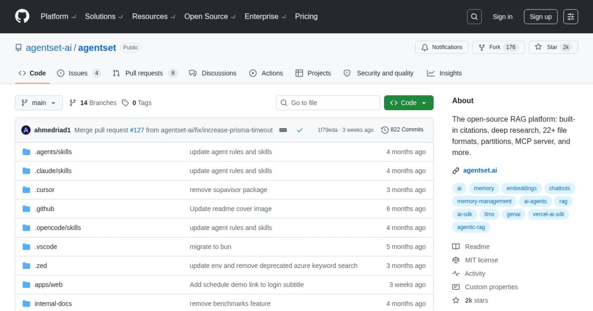 Agentset website preview