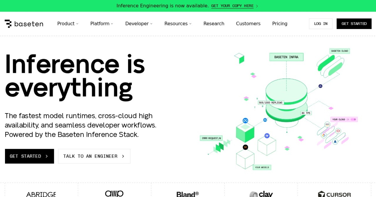 Baseten website preview