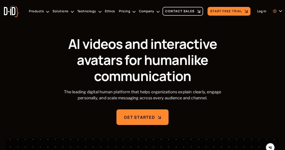 D-ID website preview