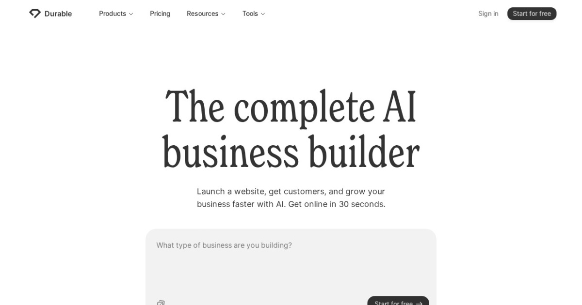 Durable website preview