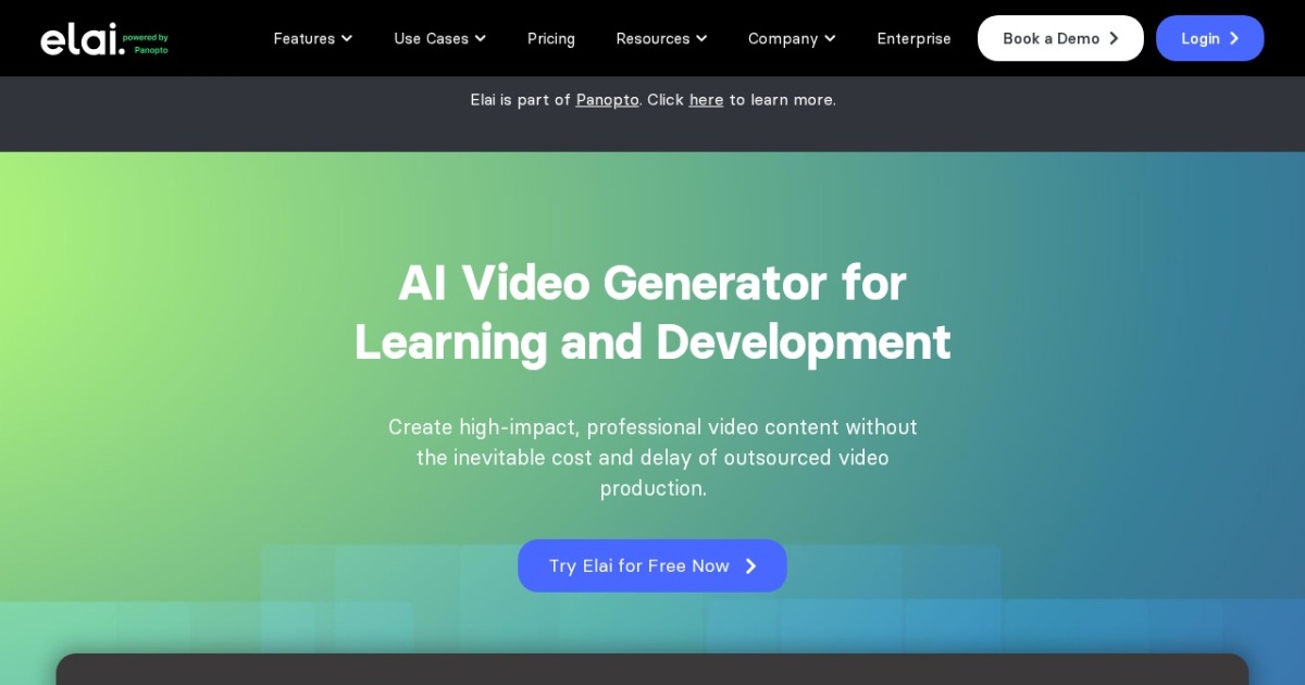 Elai.io website preview