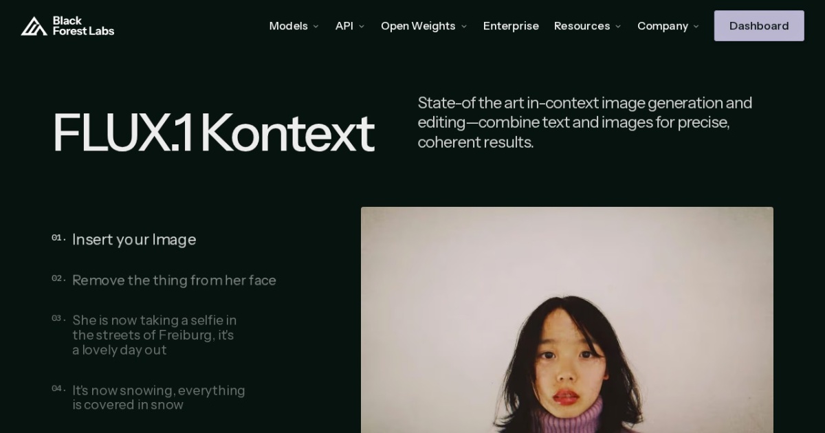 FLUX website preview