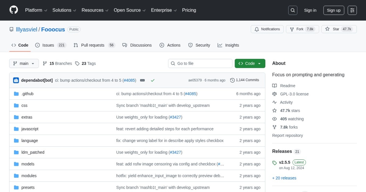 Fooocus website preview