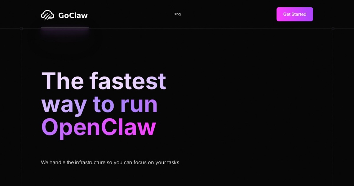 GoClaw website preview