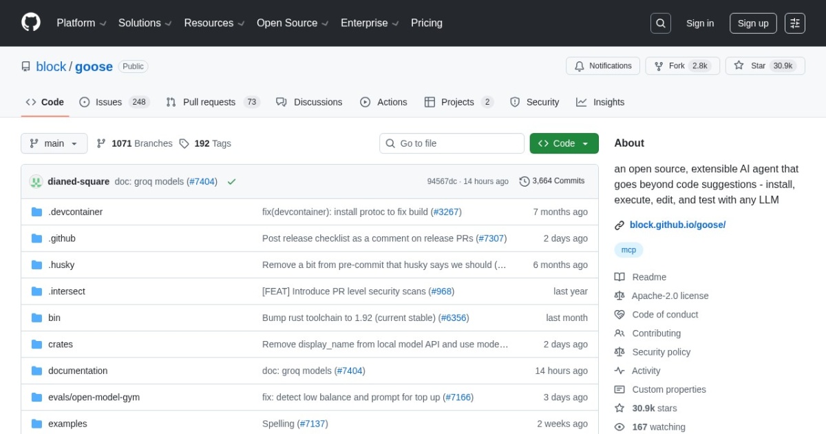 Goose website preview