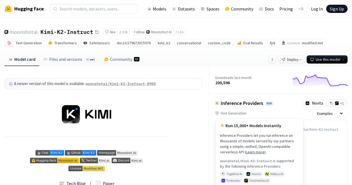 Kimi K website preview
