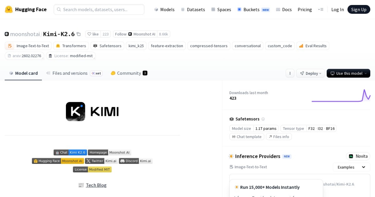 Kimi K2.6 website preview