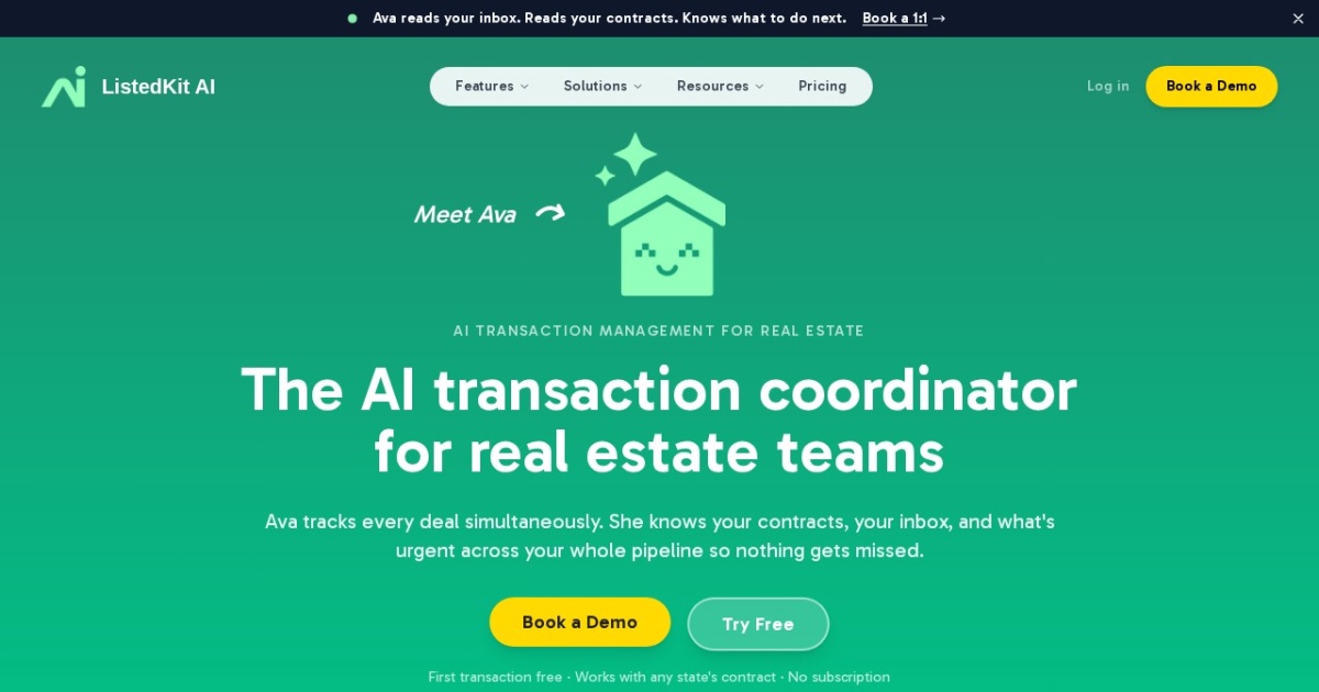 ListedKit AI website preview