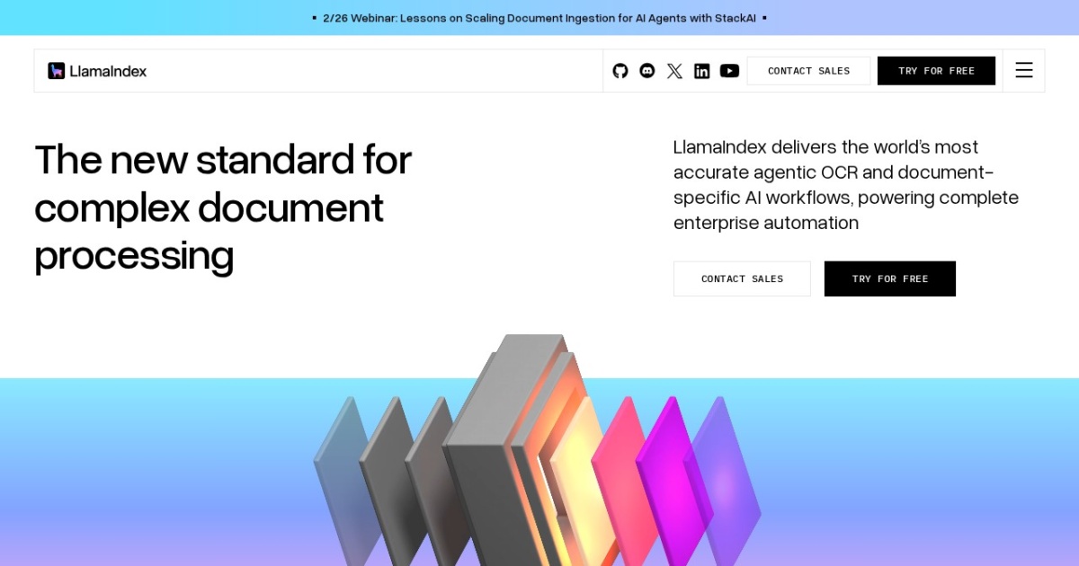 LlamaIndex website preview