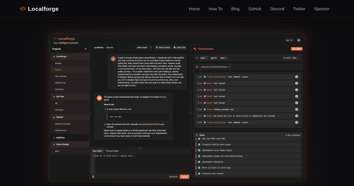 LocalForge website preview