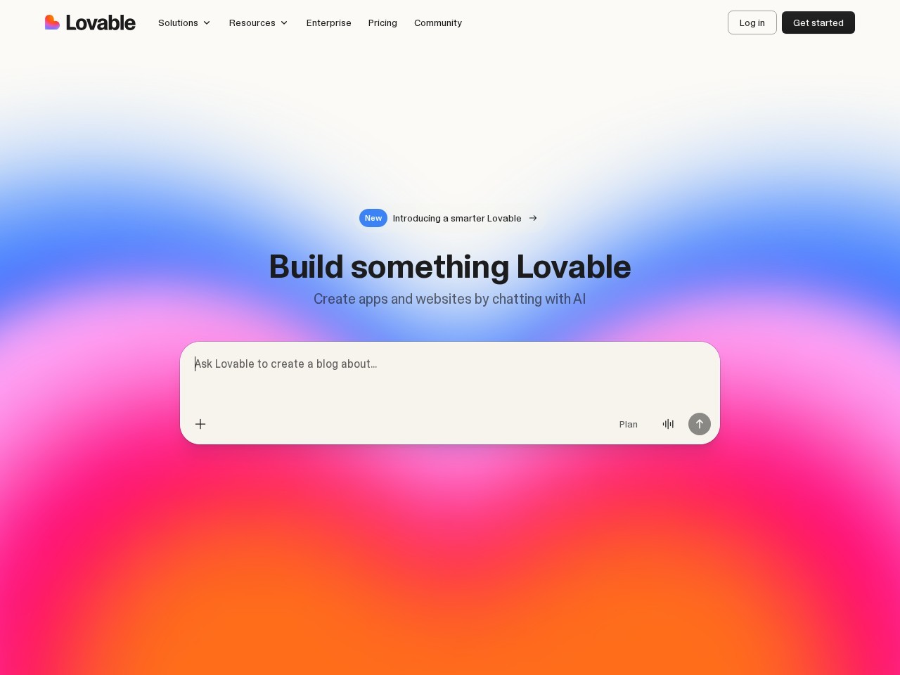 Lovable website preview