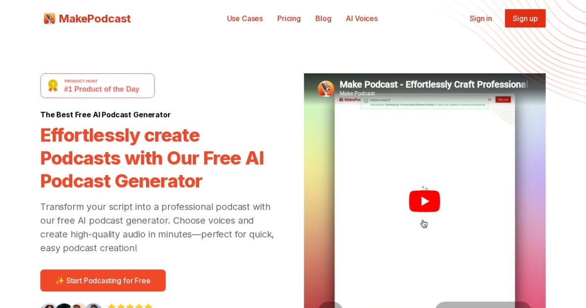 Make Podcast website preview