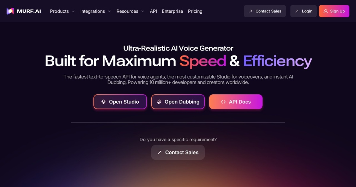 Murf website preview
