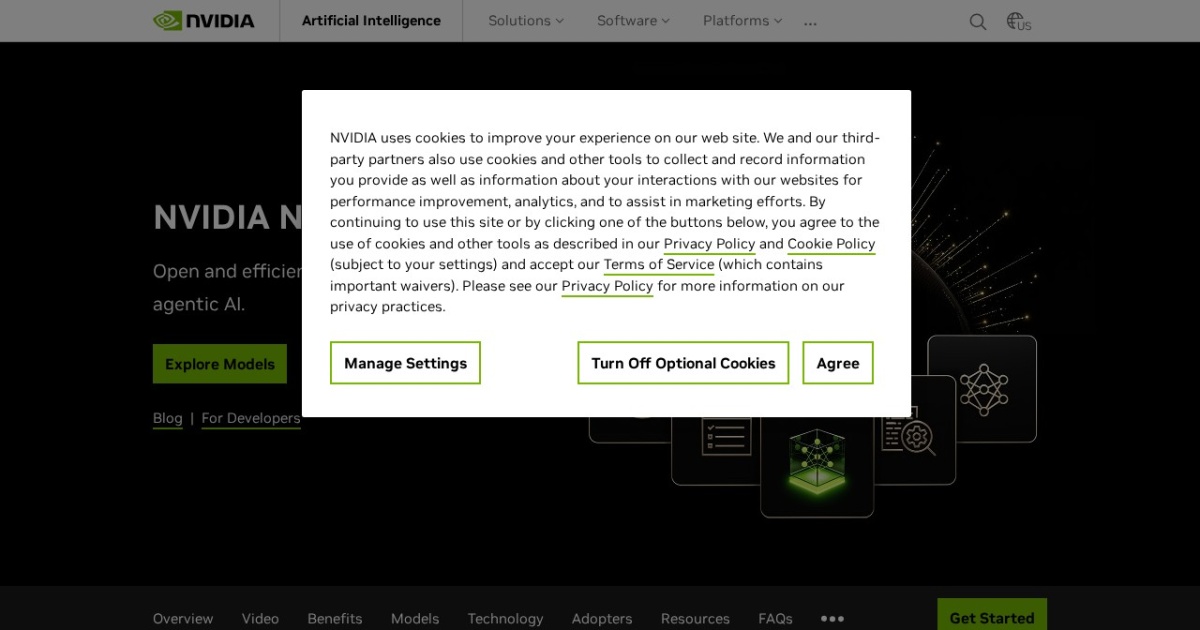 NVIDIA Nemotron website preview