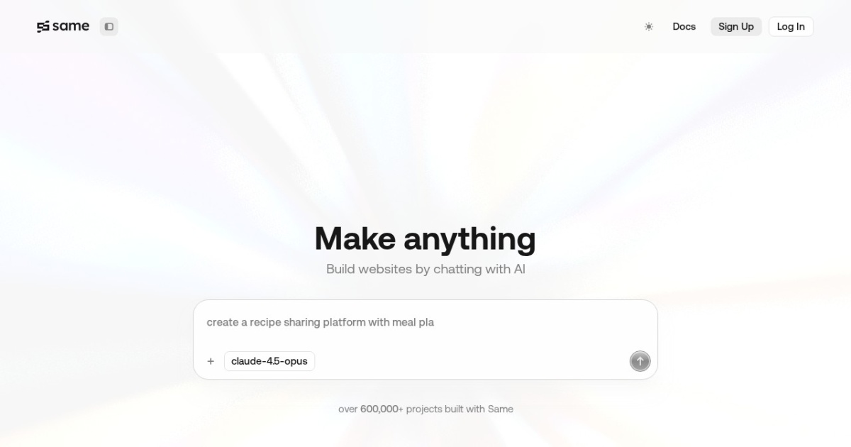 same.new website preview