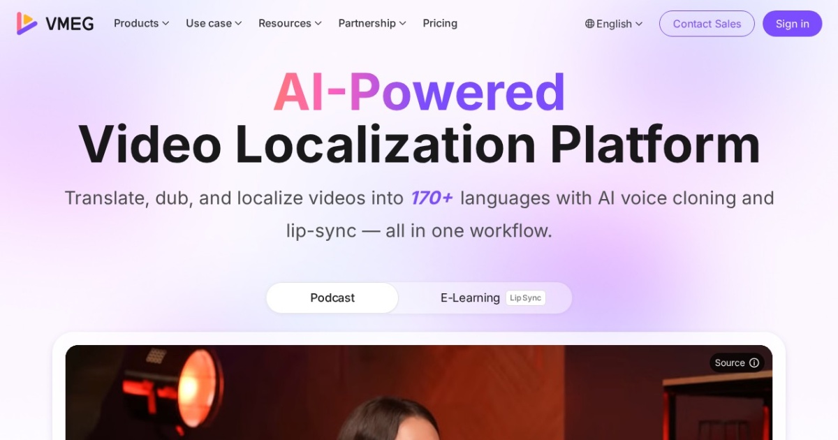 VMEG website preview