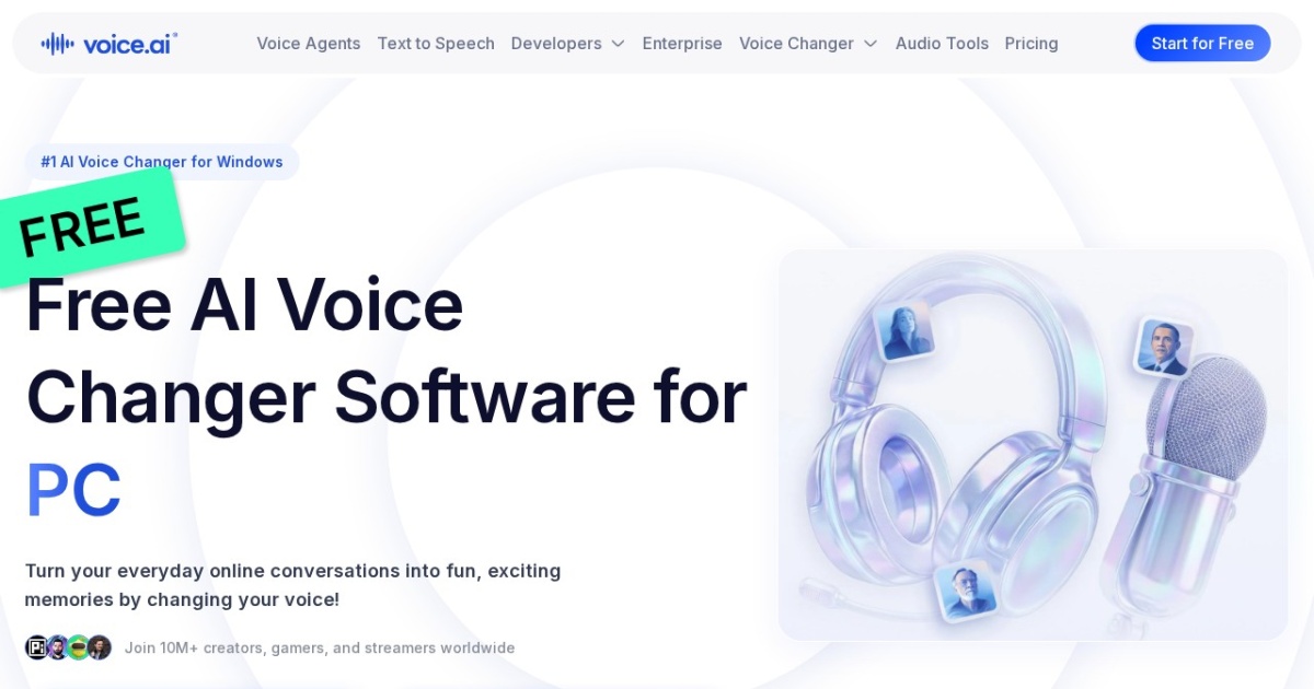 Voice.ai website preview