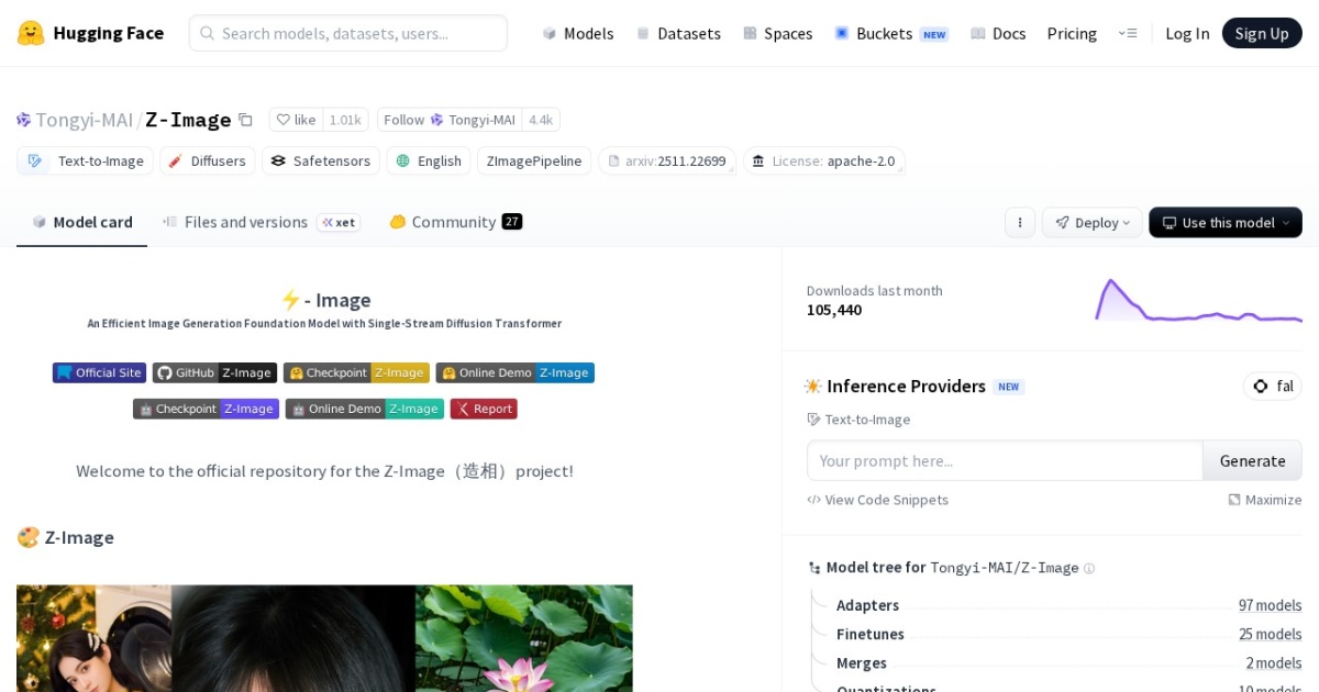 Z-Image website preview